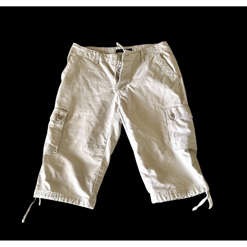 Vintage 90's Abercrombie &‎ Fitch Womens Shorts Sz Med 31W Low Rise Capri Cargo